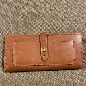 Madewell The Post Wallet English Saddle